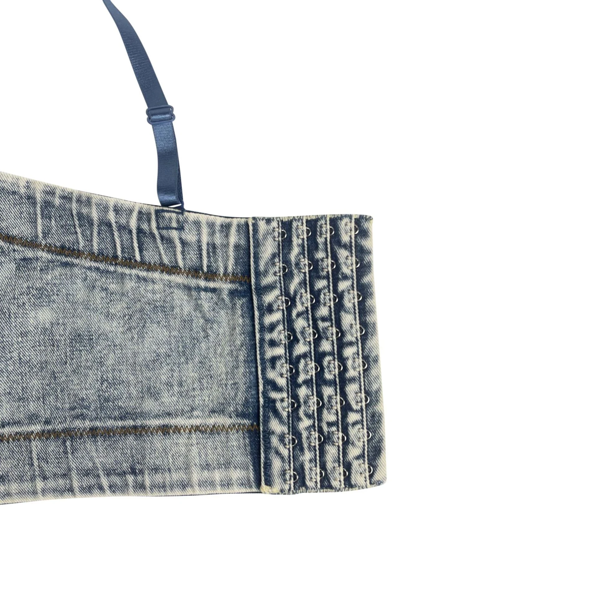Title 6, Gray Hanging Dyed American Retro Fishbone Denim...