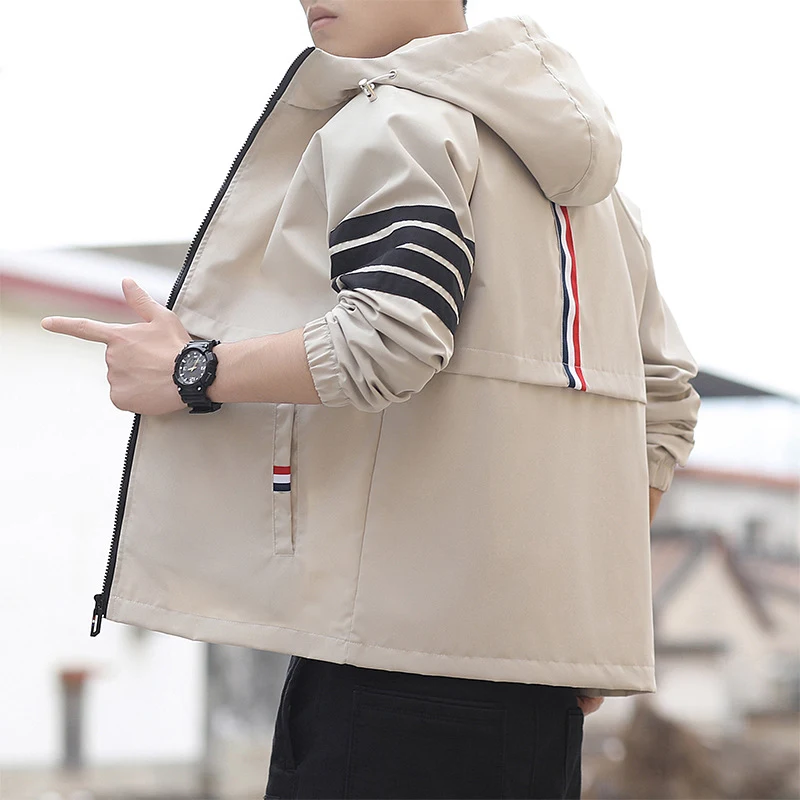 Trendy Men's Versatile Thin Cardigan Top Casual Hooded Jacket. Perfect for a modern, casual look, suitable for everyday — photo 5
