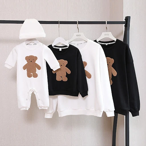 Title 5, Cartoon Bären-Stickpullover Frühling & Herbst L...