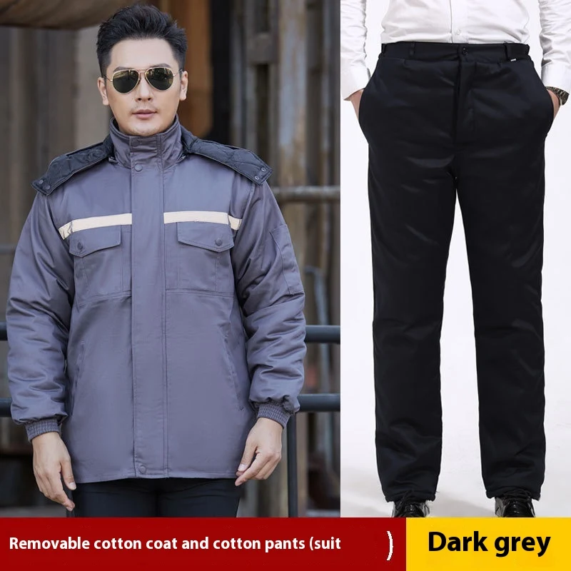 Men's Winter Work Clothes Cotton-padded Coat Warm Winter Jacket Durable Workwear Comfortable and protective Ideal for co — photo 4