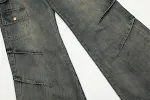 Macacão Jeans Lavado Personalizado Masculino Moda Denim Conforto e Estilo Único Visual Moderno Roupa Casual — foto 10