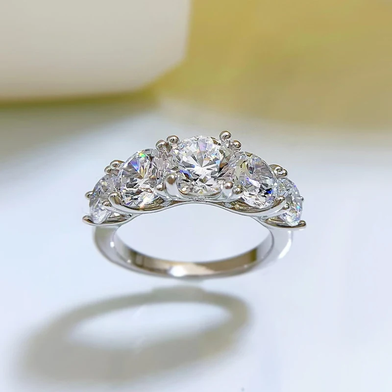 Title 5, Anel de prata 925 com design simples de estrela...