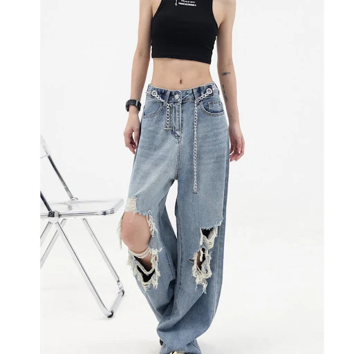 Title 4, Womens Summer Thin Ripped High Street Jeans, p...
