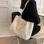 Women's Fashion Waterproof Bubble Tote Bag – Carry your essentials in style and keep them safe from the elements. Perfec — photo 4