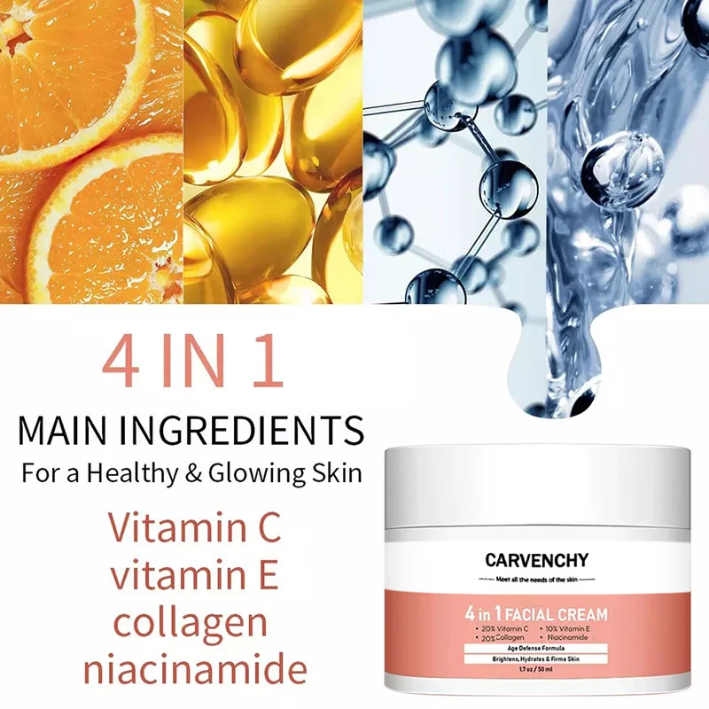 Title 1, Crema Hidratante Facial 4 en 1 con Colágeno de ...