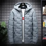 Men's down cotton winter hooded padded jacket. Warm, comfortable, and protective. Perfect for cold weather conditions. S — photo 14