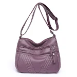 Women's Fashion Casual Crossbody Soft Leather Multi-pocket Shoulder Bag – Everyday Convenience, Stylish Design, and Prac — photo 1