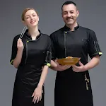 Camisa de manga curta para confeitaria de chef de hotel. Confortável, respirável e resistente. Perfeita para padeiros e cozinheiros profissionais. — foto 3