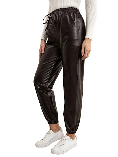 Title 24, Womens Motorcycle Leather Pants, Versatile Ela...