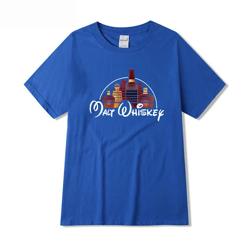Title 13, Whiskey Graphic Print Casual Short Sleeves