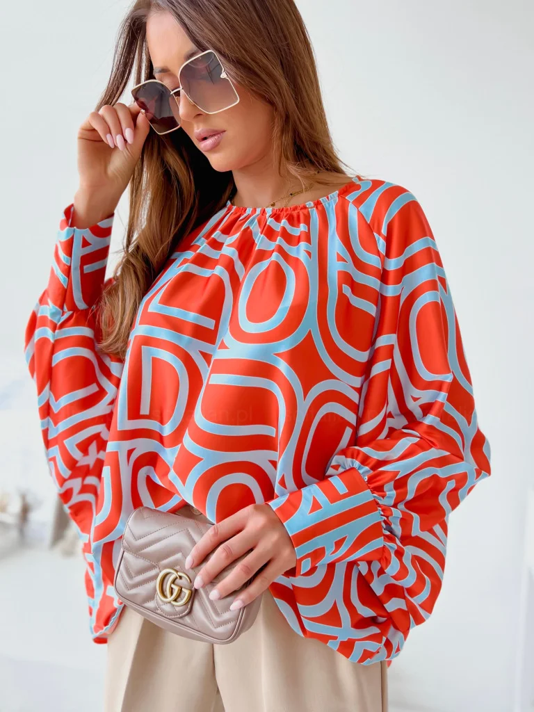 Title 4, Spring Doll Sleeve Print Flowy Shirt, a stylish...