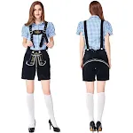 Blue Plaid Black Strap