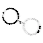 Pulseira para casal 6mm Olho de Tigre e Rocha Vulcânica Turquesa, estilo e conexão para você e seu amor. — foto 8