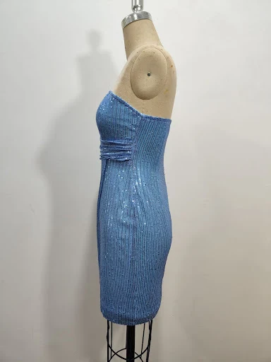 Title 3, Vestido ajustado de lentejuelas Bolso de cadera...