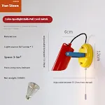 Red Warm Light Pull Switch