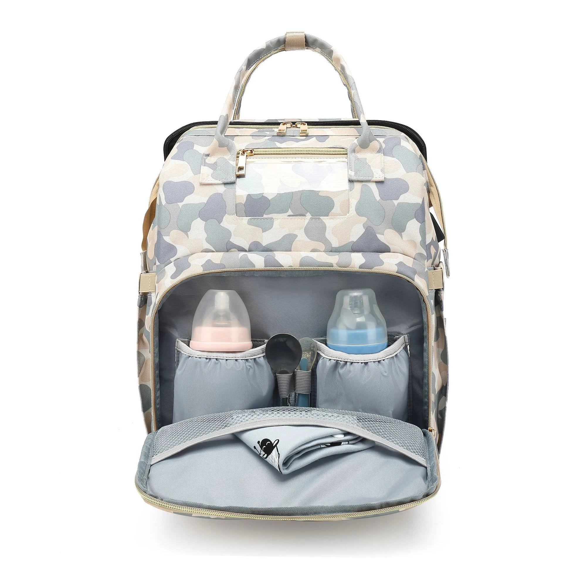 Bolsa Maternidade Multifuncional com Duas Alças para Ombro, Fashion e Elegante, Ampla Capacidade e Design Moderno para Mamães — foto 4