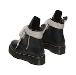 Botas Dr. com sola grossa e padrão de lichia, com zíper lateral para praticidade e estilo. Conforto e moda em um calçado resistente. — foto 6