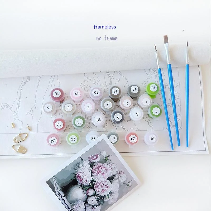 Title 5, Frameless Digital Oil Painting Coloring Kit DIY...