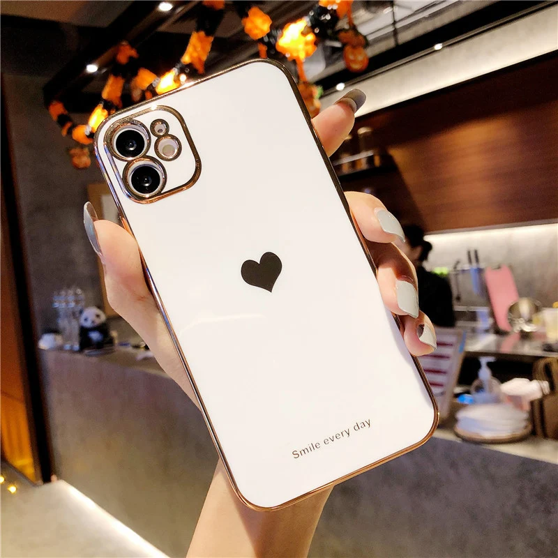 Title 5, Straight Edge Phone Case with Solid Color Elect...