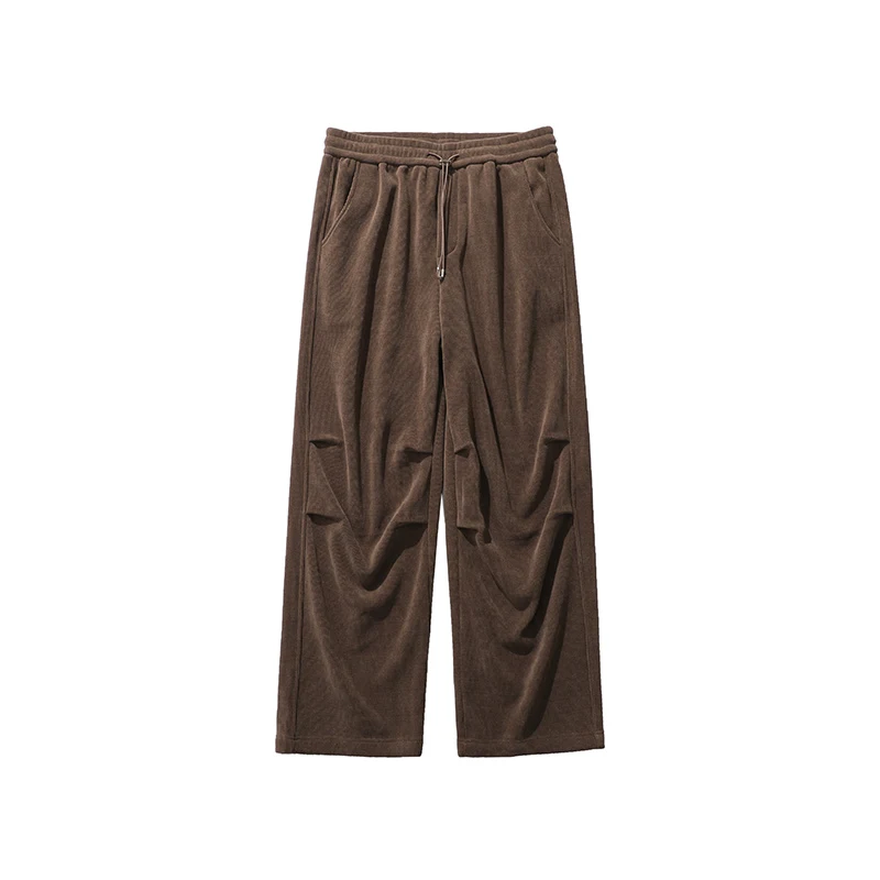 Title 2, Pantalones casuales afelpados estilo retro amer...