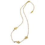 Colar feminino vintage de aço titânio, um acessório clássico e durável que combina elegância e resistência para mulheres que apreciam estilo. — foto 4