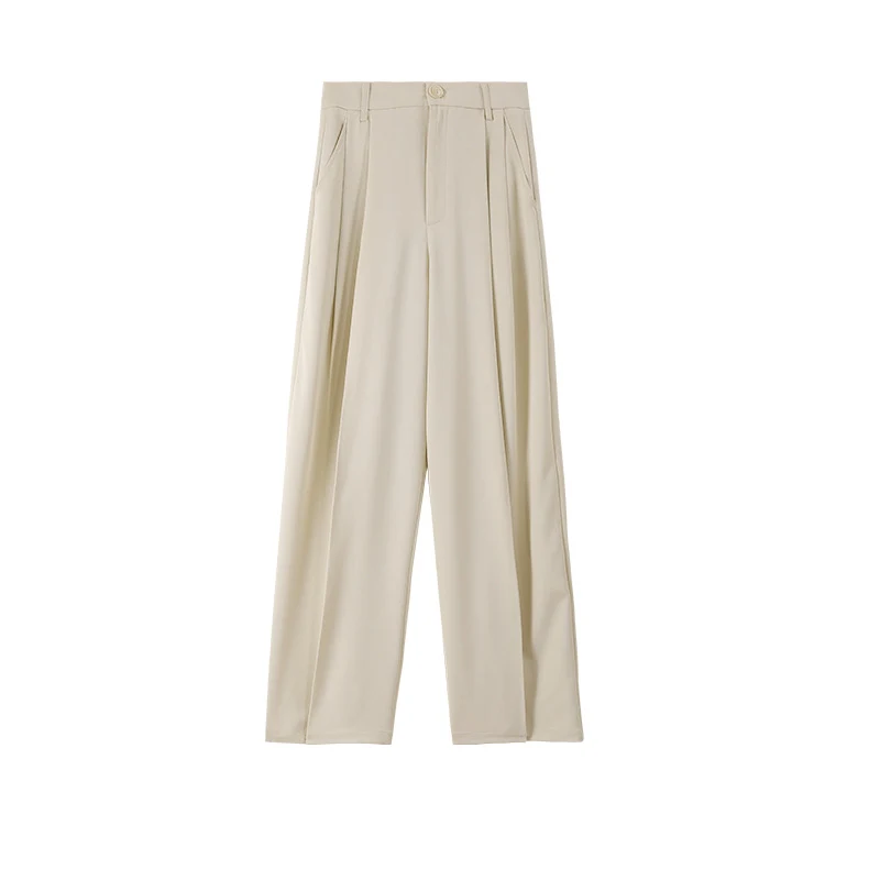 Simple Commute High Waist Slimming Draping Effect Suit Straight-leg Pants, European and American Style, designed for com — photo 19