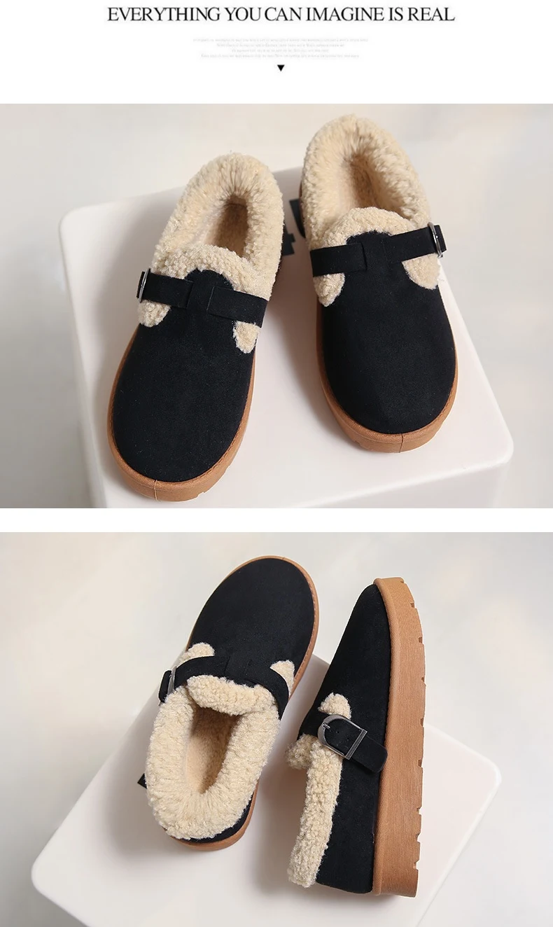 Title 13, Thick bottom fleece-lined thick snow boots. Kee...