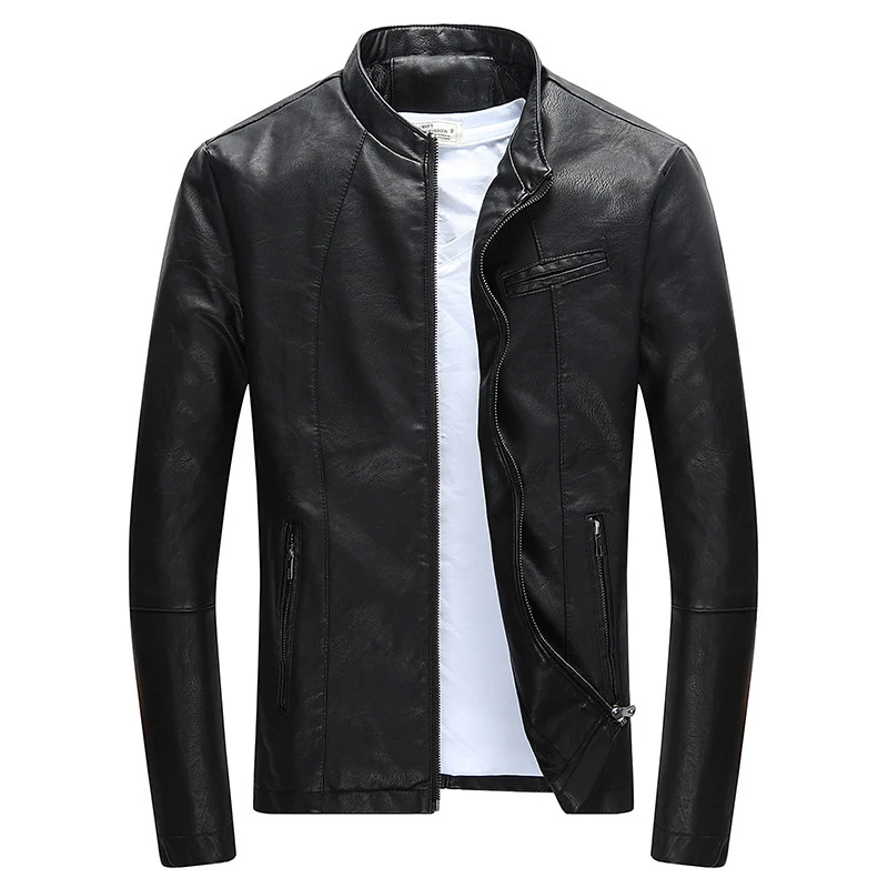 Jaqueta de couro masculina com casaco de lã, combinação perfeita de estilo e aquecimento para o inverno, conforto garantido. — foto 5