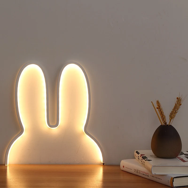 Title 5, Schattige konijn LED wandlamp nachtlampje voor ...