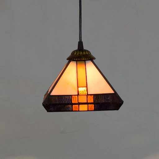 Title 4, Colored Glass Square Small Chandelier perfect f...