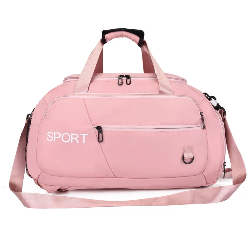 Mala de bagagem feminina, Oxford, bolsa de ombro fitness masculina, esportiva à prova d'água, mochila de viagem com sapatos e comparação — foto 3