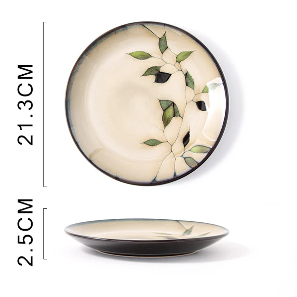Glaze Kiln hand painted ceramic plate cutlery, elegant tableware for serving. Enjoy the artisan beauty in every meal you — photo 6