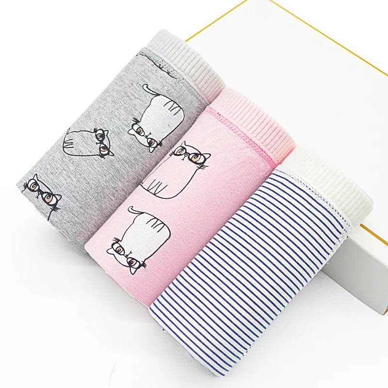 Title 3, Womens Cotton Mid-Waist Panties Enlarged and W...