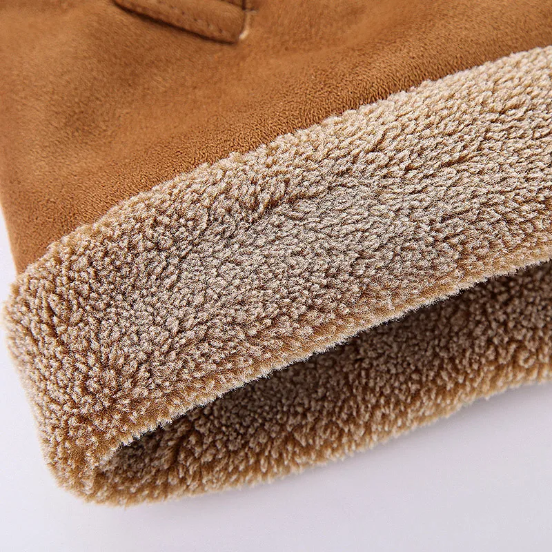 Jaqueta de couro sintético com gola alta e pele sintética, elegante e quente. Ideal para um visual moderno e confortável no inverno. — foto 7