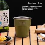 300ml Green Camping Cup