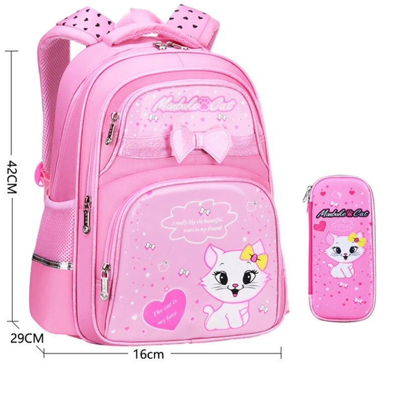 Title 8, Mochila Escolar Infantil para Meninas da Pré-es...