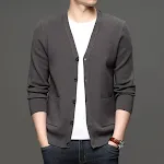 Youth Knitwear Solid Color Casual Jacket Comfortable and Stylish Perfect for Everyday Wear Versatile and Modern Fashion — photo 3