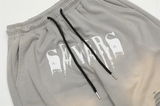 Title 3, Mens Cut Hollow-out Sports Pants, Loose Straig...