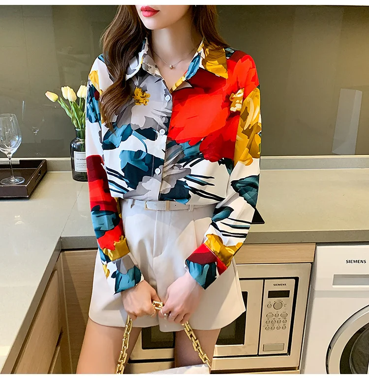 Title 5, Fashion Womens Polyester Long Sleeve Chiffon S...