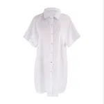 Camicia a quadri a bolle di nuovo stile Camicia da spiaggia in stile protezione solare Camicetta per le vacanze e il tempo libero — foto 1