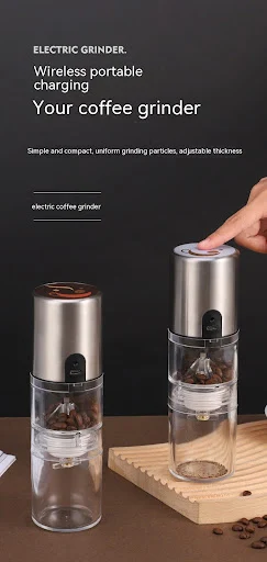 Title 11, Cafeteira portátil para uma pessoa com moedor m...