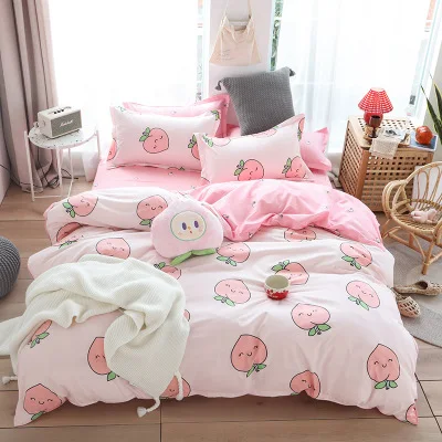 Title 6, Juego de cama de 4 piezas Aloe Algodón Cubrecam...