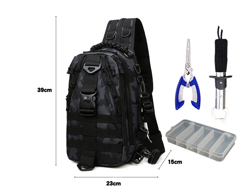 Title 8, Single Shoulder Lure Bag Messenger Multifunctio...