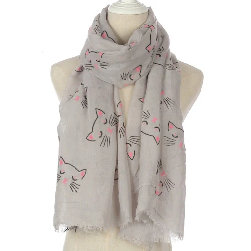 Title 4, Sciarpa da donna balinese con gattino carino
