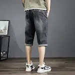Jeans Plus Size de Verão com Cintura Elástica Conforto e estilo para o seu corpo. Aproveite o verão com estas calças jeans perfeitas para você. — foto 2