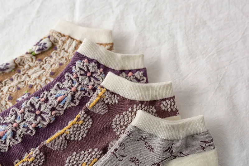 Title 5, Womens Retro Ins Ultra-thin Card Silk Jacquard...