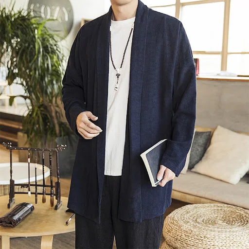 Title 2, Fashion Casual Cotton Linen Robe Chinese Style ...