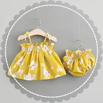 Vestido de princesa coreana de verão para bebê Saia de bebê Roupa de menina Vestido leve e fresco Ideal para dias ensolarados e festas Conforto e estilo — foto 4