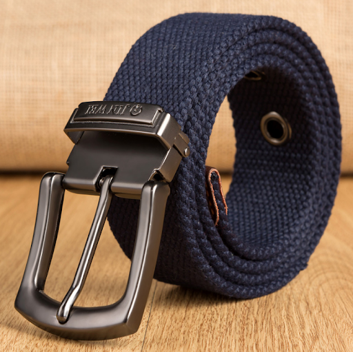 Title 3, Mens Outdoor Buckle Thick Woven Canvas Belt Du...