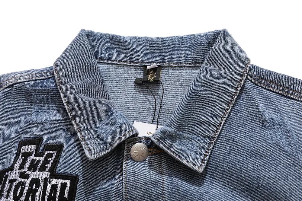 Title 13, Loose washed-out worn jeans, punk style. Comfor...